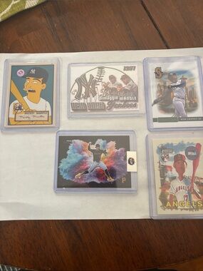 Baseball Card Collection - Assorted Players with Colorful Insert